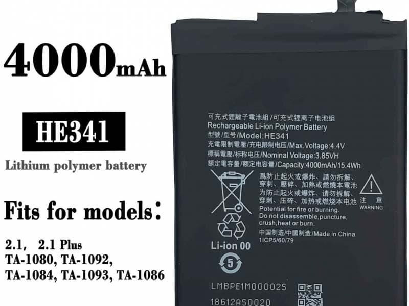 GENUINE BATTERY NOKIA 2.1 TA-1029 HE341 4000mAh SERVICE PART - Foto 12