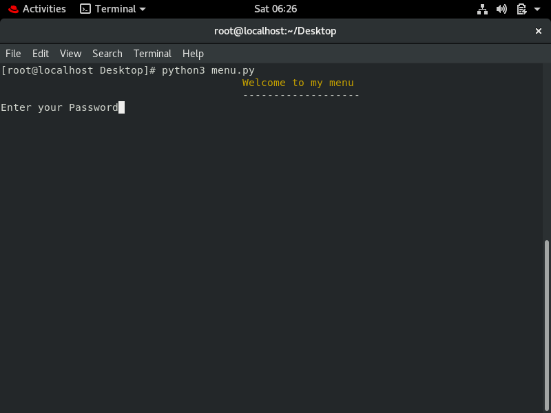 Creating Menu using Python Automation | by Chiraggoyal | Medium