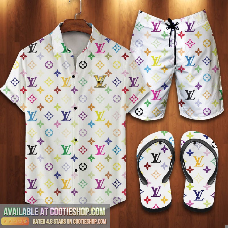 Louis Vuitton Lv Flip Flops Hot 2023 And Combo Hawaii Shirt, Shorts-145637  #summer outfits, by Cootie Shop