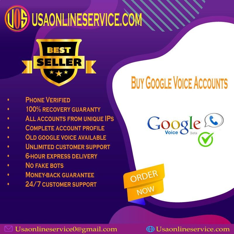 Buy Google Voice Accounts. Google voice is one of the most popular