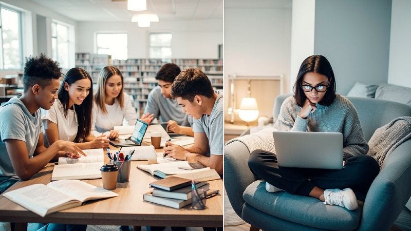 When Group Study Helps and When Studying Alone Is Better