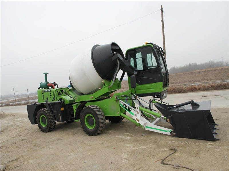 Self Loading Concrete Mixer Truck