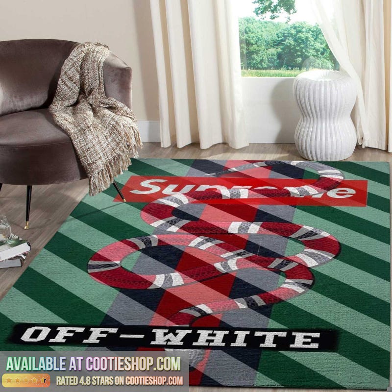 Lv And Supreme Rug Area Rug Floor Decor