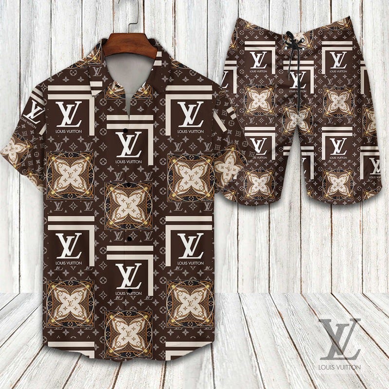 Louis Vuitton Lv Flip Flops Hot 2023 And Combo Hawaii Shirt