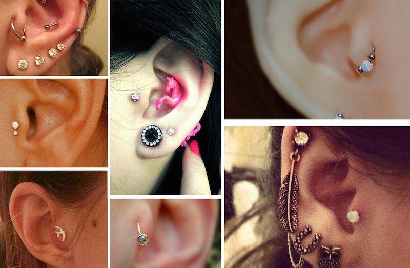 17 Cool Helix Ear Piercing Ideas You Need To Try