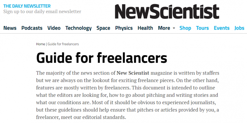 Freelance Science Writing Jobs: 12+ Sites That Pay You to Write About  Science | by Benjamin Ehinger | Medium