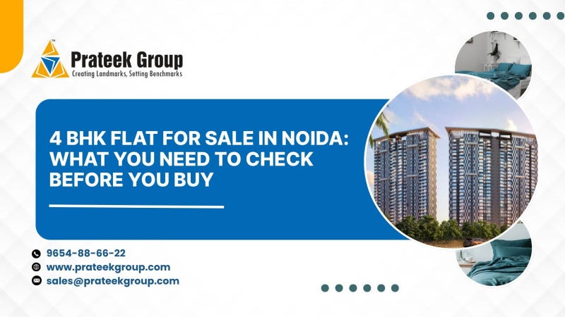 4 BHK flat for sale in Noida: What you need to check before you buy