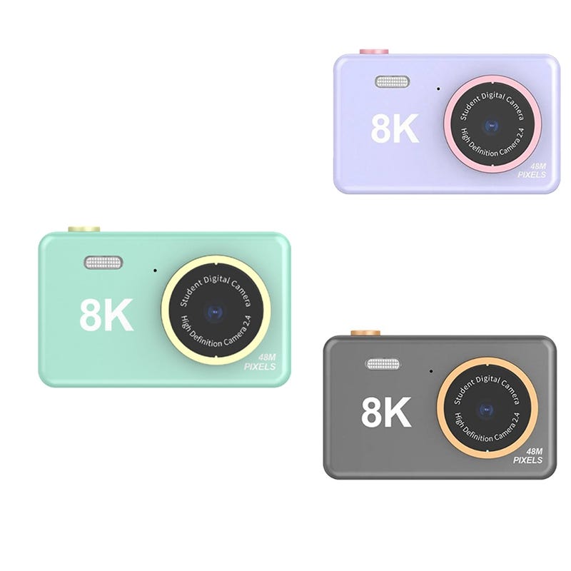 Best Deals! Student Digital Camera HD Digital 8K Portable Mini Video