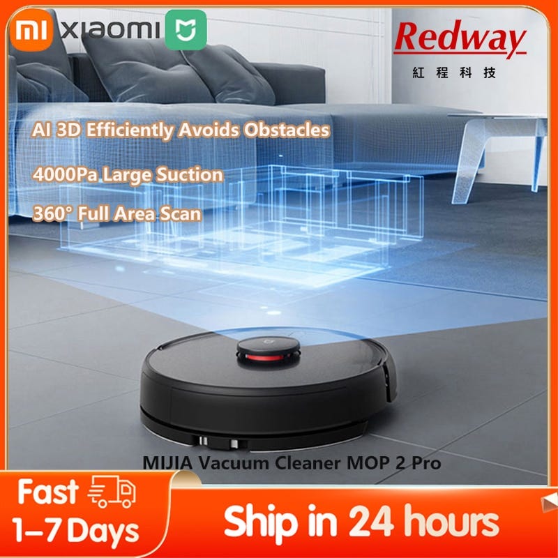 Hot Review! XIAOMI MIJIA ROBOT MOP 2 Pro Household Sweeping Mopping