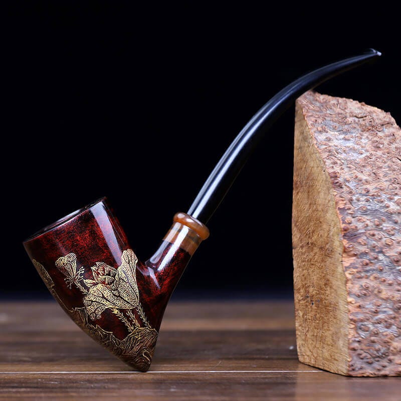 Handmade Briar Wood Old School Pipe for tobacco - MUXIANG Pipe Shop