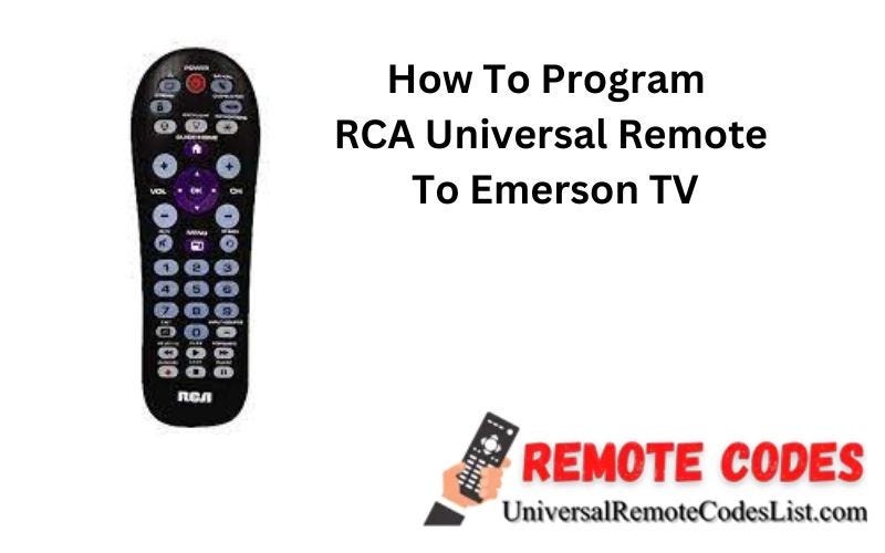 How To Program RCA Remote To Emerson TV Updated 2023 by