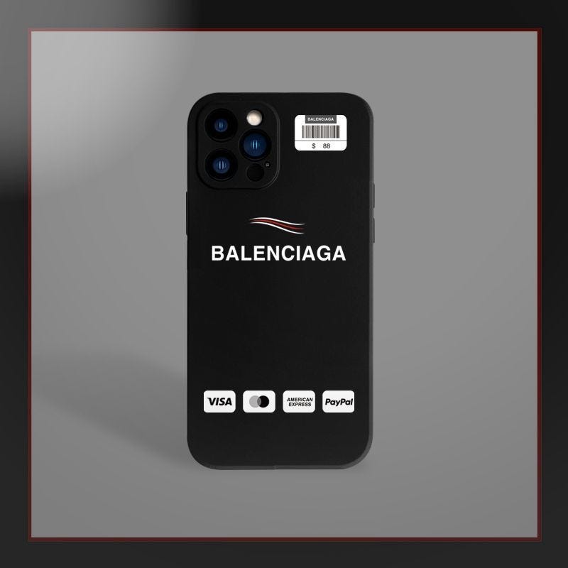 Black Balenciaga iPhone 8 Case