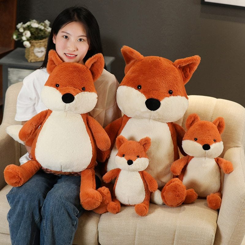 Cute Fox Plush The Heart of Our Fox Plushies by Plushie Pulse Medium
