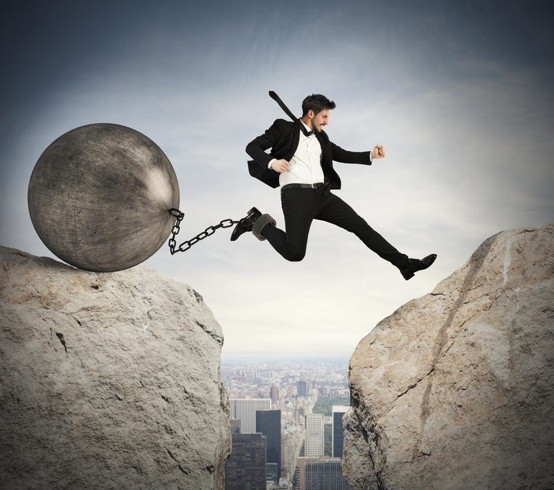 Person facing a challenge