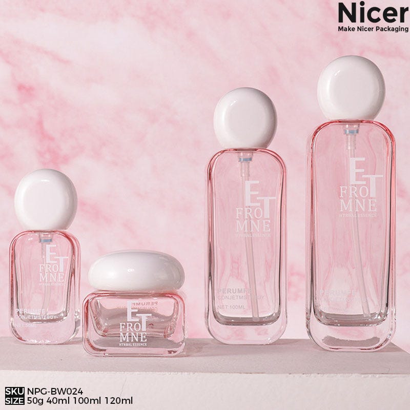 50g 40ml 100ml 120ml High quality flat shape round shoulder round cap cream jar lotion bottle mist…