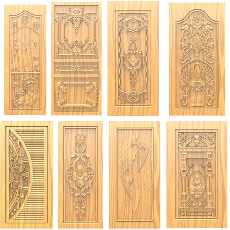 60 Wooden Door CNC Router Engraving Designs for ArtCAM 3D Relif Files in  RLF STL formats — Digital Download | by MAxArtisticDesigns | Medium