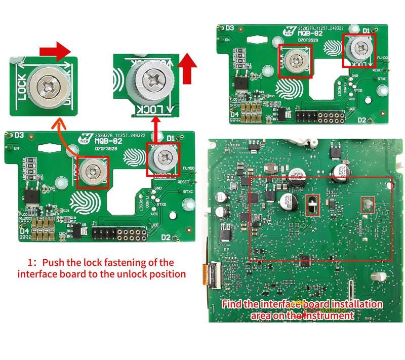 Yanhua ACDP Module 33 MQB-82 Lock Fastening Installation Tutorial ...