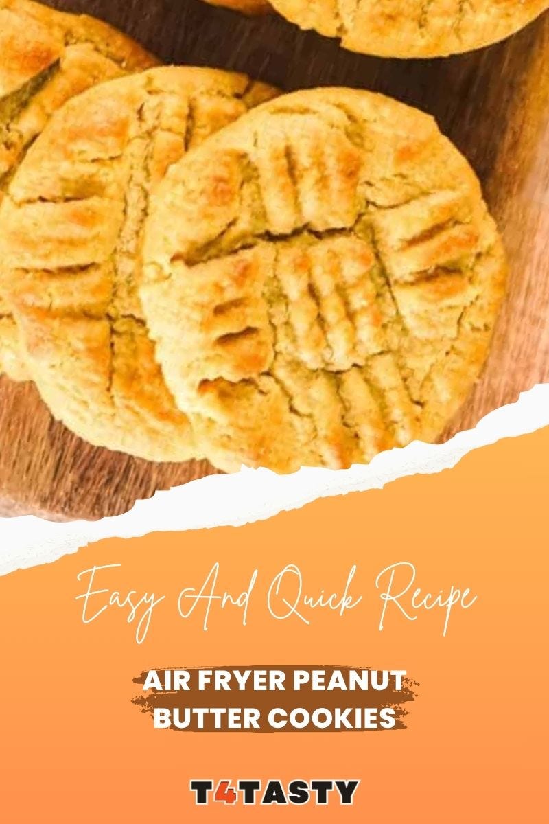 Air Fryer Peanut Butter Cookies — Easy 15 Minute Recipe by t4 tasty