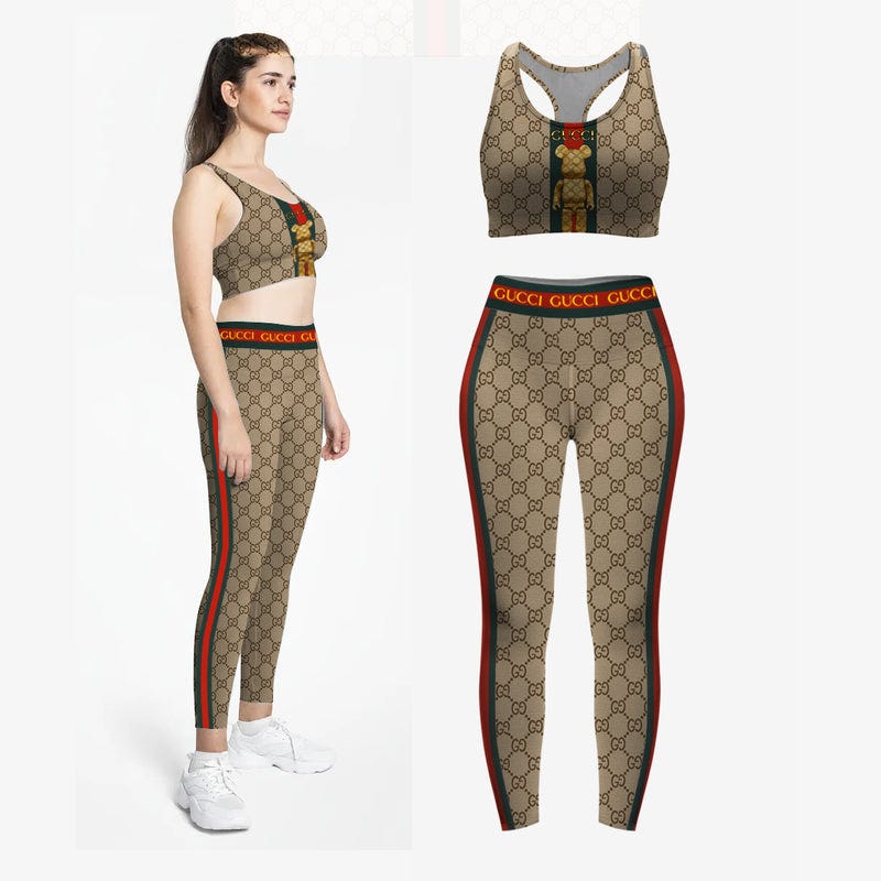 Gucci Bearbrick Sports Bra Leggings Underwear Luxury Brand Clothing Clothes  Outfit Gym For Women Hot 2023, by Nadaxaxora