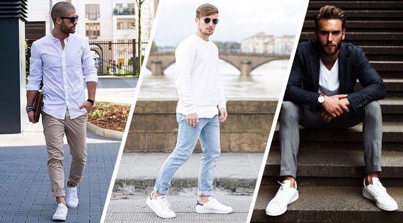 3 dicas de como usar sapato branco masculino | by Pé Relax Sapatos  Confortáveis | Medium