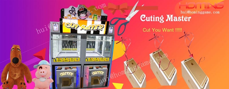 Crane toy vending machine/Cut Master Game Machine/key master coin operated arcade game machine