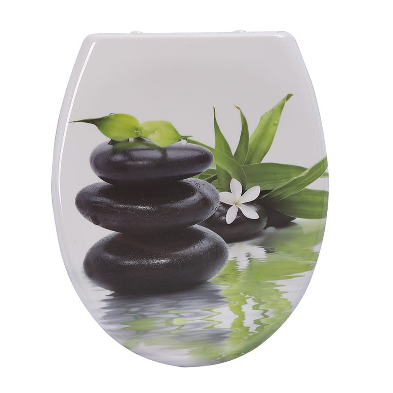 MK10 Three Sides Printing Patterned Toilet Seats China Duroplast