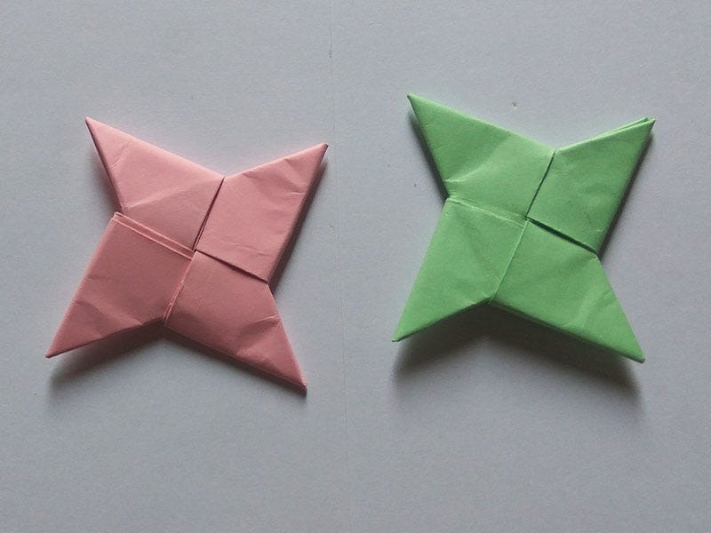 How To Make a Paper Ninja Star (Shuriken) - Origami 