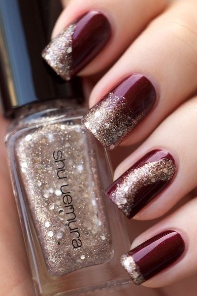 Glitter Nail Art 2023 — Glam Ideas for Making Your Manicure Shine! —  Ferbena.com, by Idrikasatu