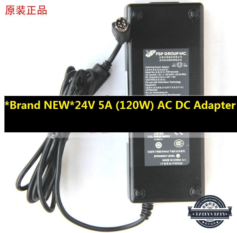 *Brand NEW*24V 5A (120W) AC DC Adapter FSP FSP120-ACA FSP120-ACB POWER ...