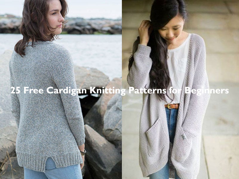 25 Free Cardigan Knitting Patterns for Beginners, by Hari Guide