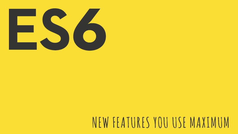 Some new ES6 features you use maximum when code | by Subhojit Mondal ...