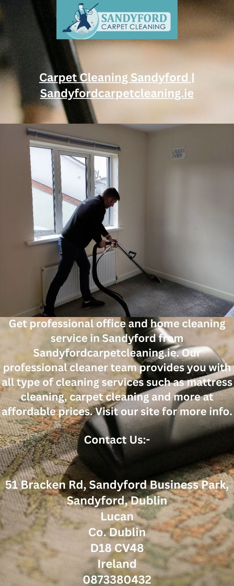 Carpet Cleaning Sandyford | Sandyfordcarpetcleaning.ie - Sandy Ford - Medium