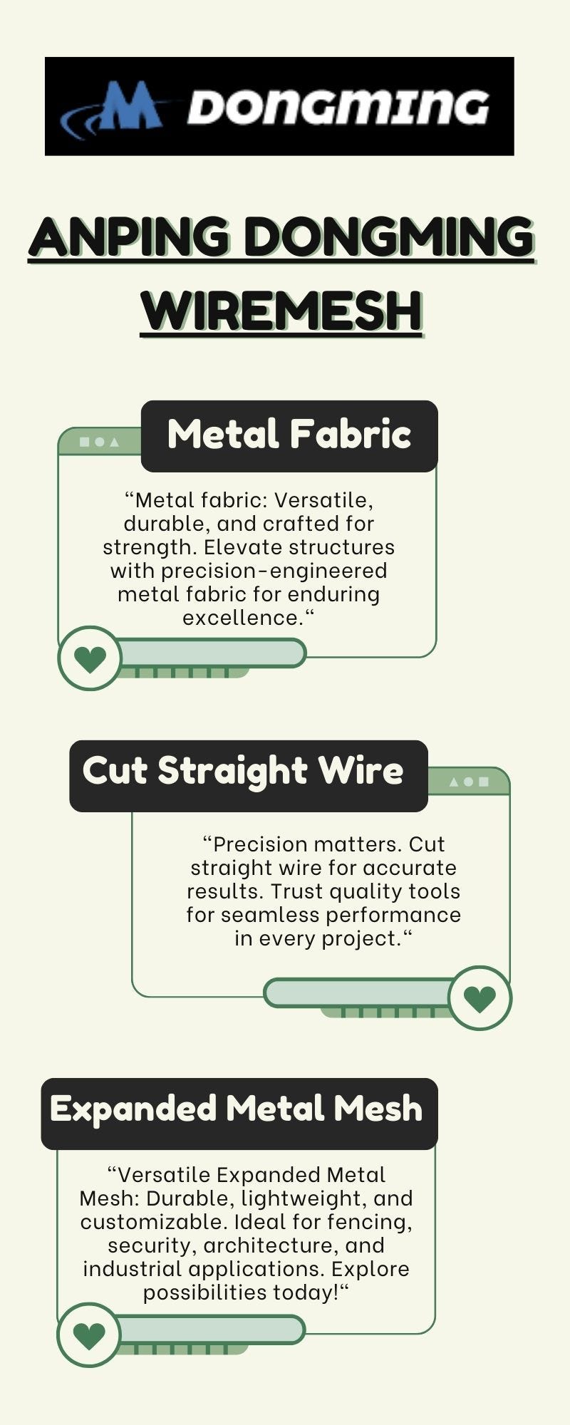 Metal Fabric - Anping Dongming Wiremesh Co., Ltd - Medium