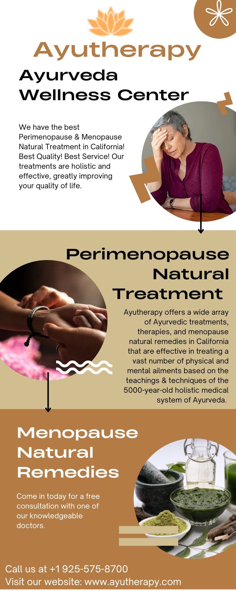 Get Perimenopause Natural Treatment in California. Ayurveda Wellness