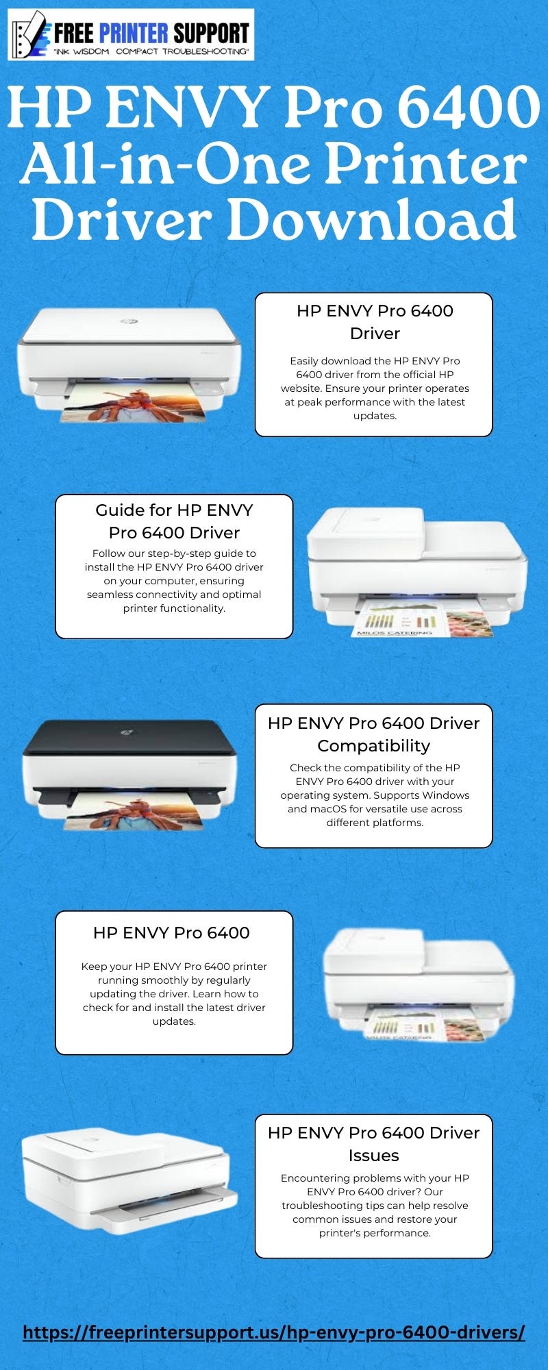 HP ENVY Pro 6400 AllinOne Printer Driver Download