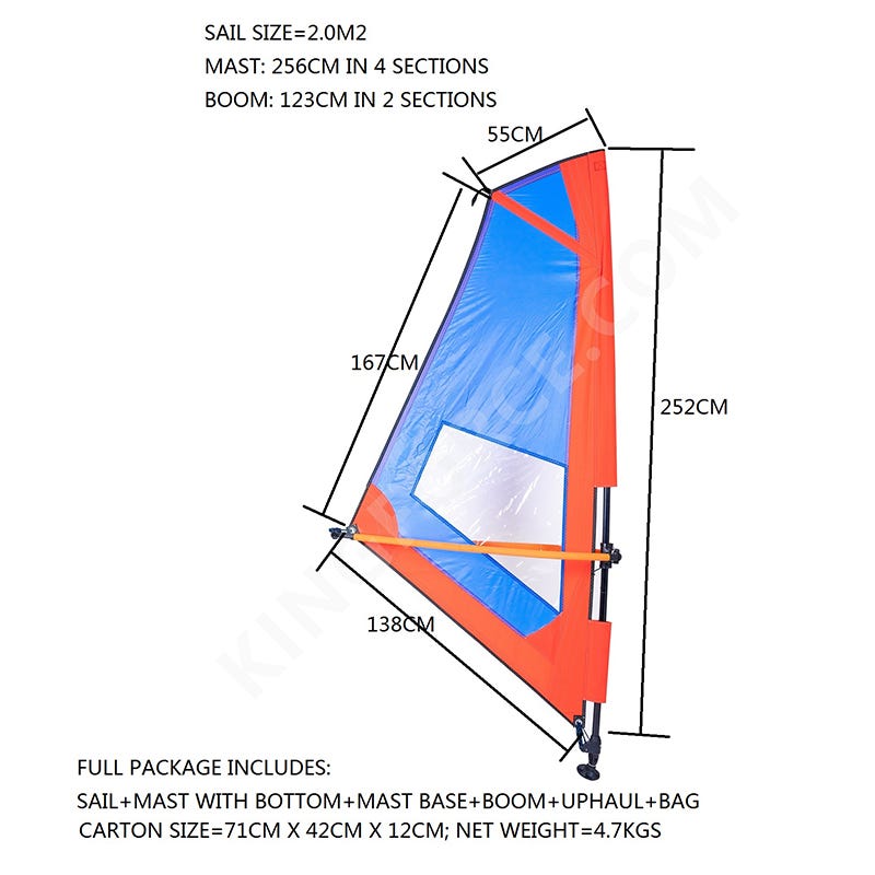 To help you conquer the seaKingforce freeride Windsurf Sail, Boom