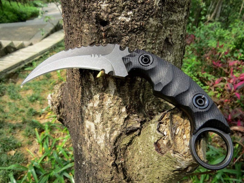 KARAMBIT KNIFE, TACTICAL FIXED BLADE KNIFE