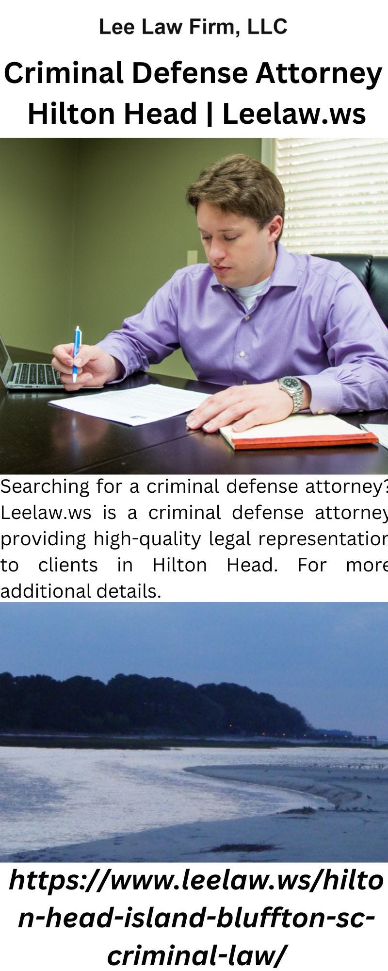 Criminal Defense Attorney Hilton Head Leelaw.ws Lee Law Firm, LLC