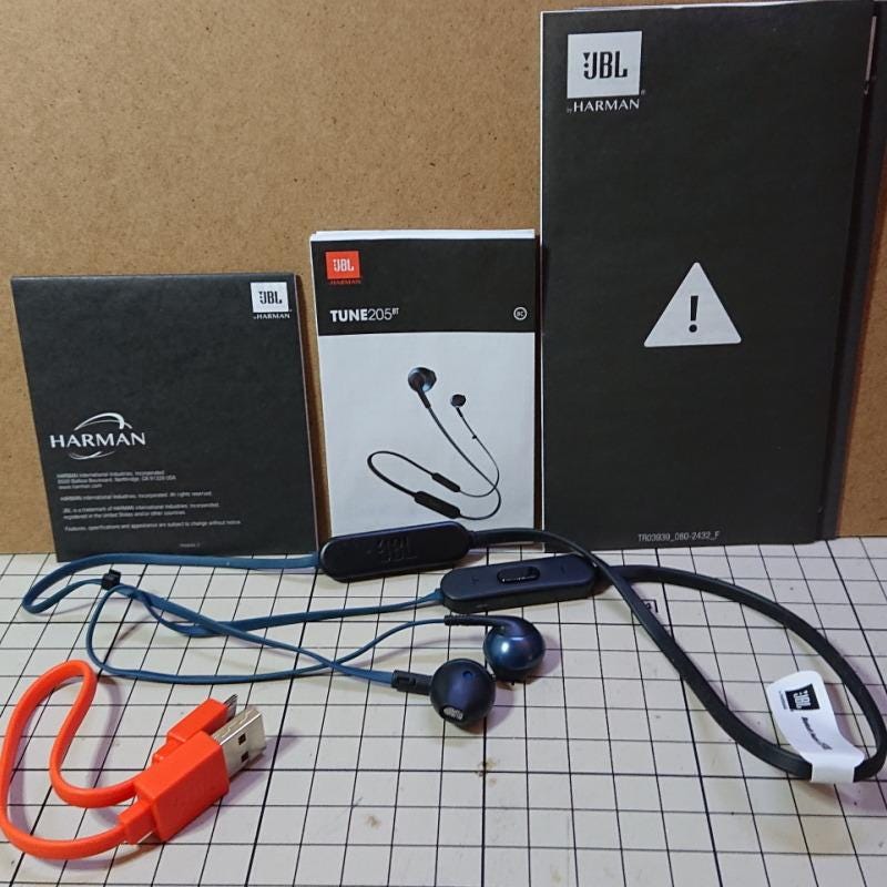 Working out Bluetooth Earphones: JBL Tune 205BT Review | by Author | Medium