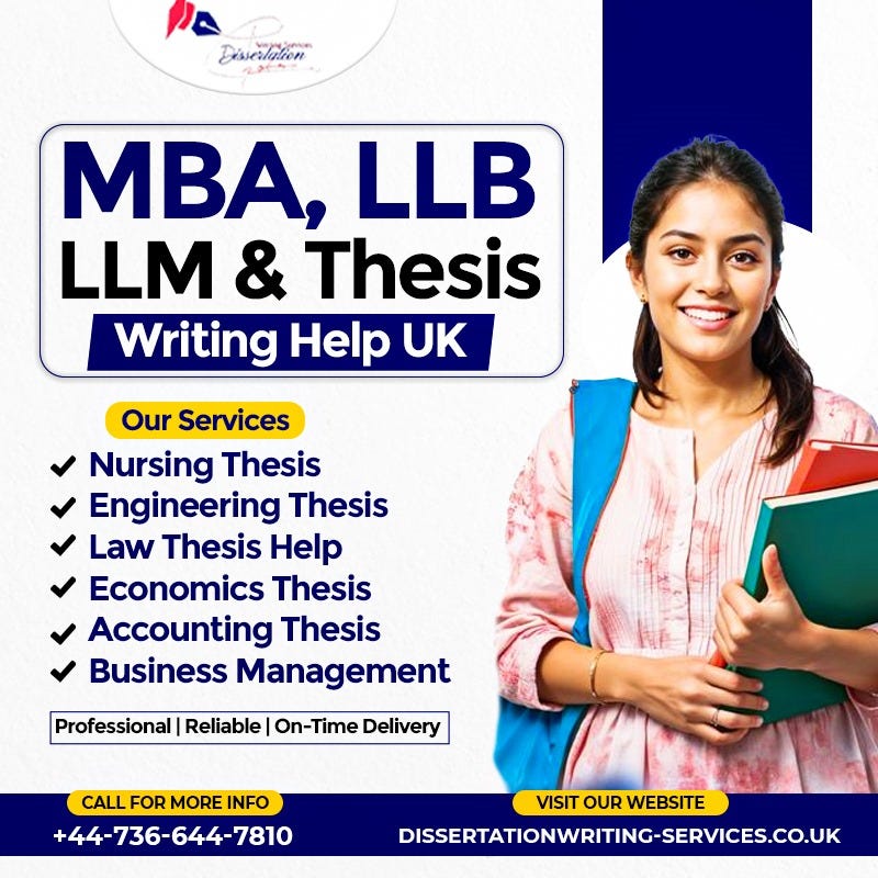 📚 Expert MBA, LLB, LLM & Thesis Writing Help in the UK ✨
