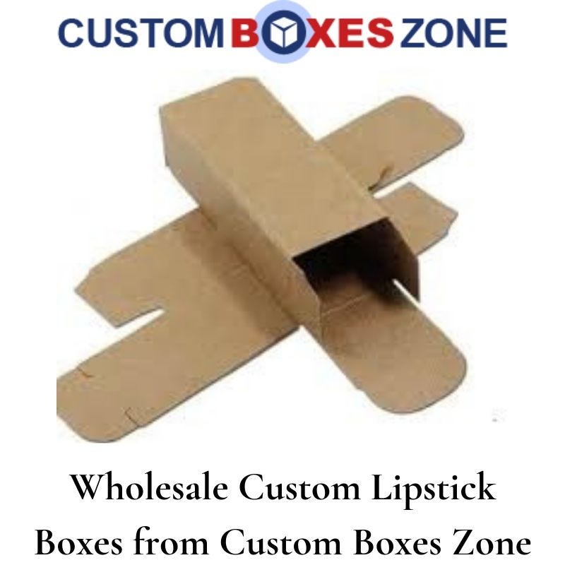 Buy Efficient Custom Lipstick Boxes from Custom Boxes Zone by Custom