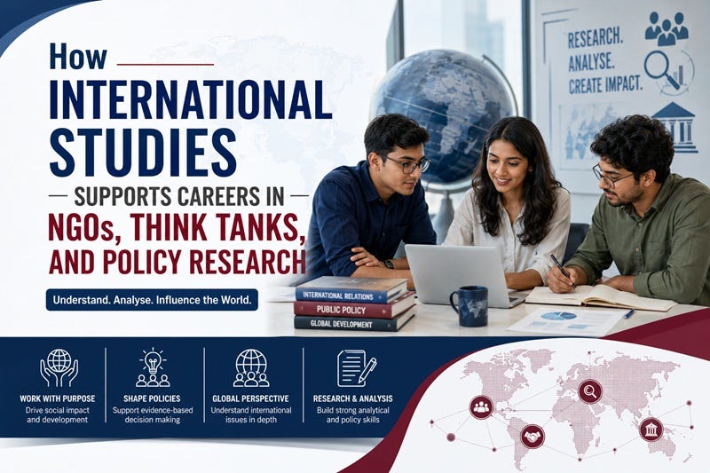 How International Studies Supports Careers in NGOs, Think Tanks, and Policy Research