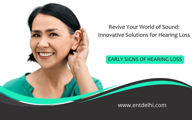 EARLY SIGNS OF HEARING LOSS. Early signs of hearing loss are often