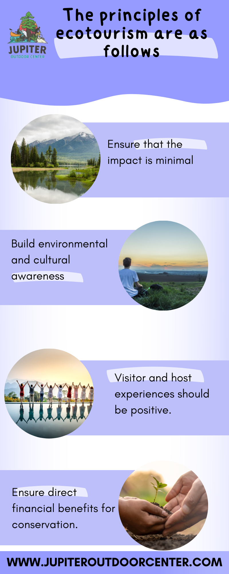 The principles of ecotourism are as follows - JUPITER OUTDOOR CENTER ...