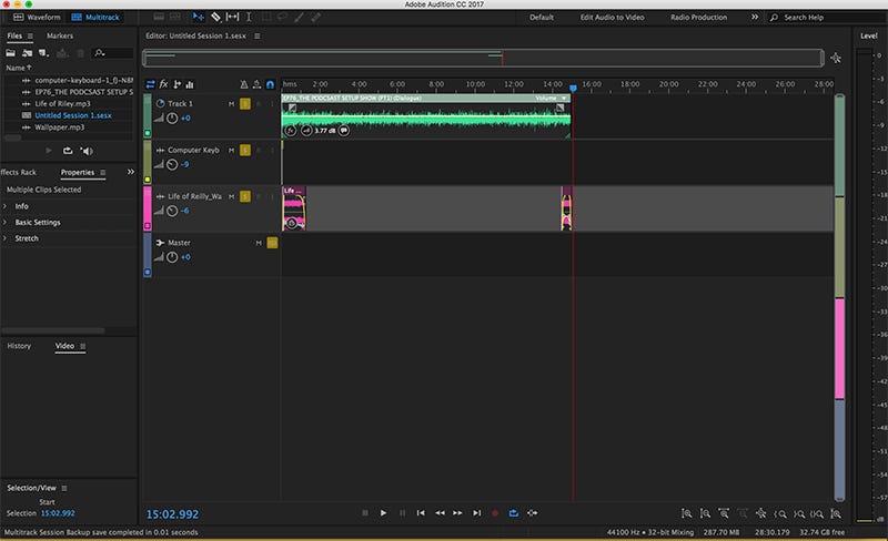 132: Quick Tip: Adobe Audition Multitrack Organization | by Mike Murphy ...