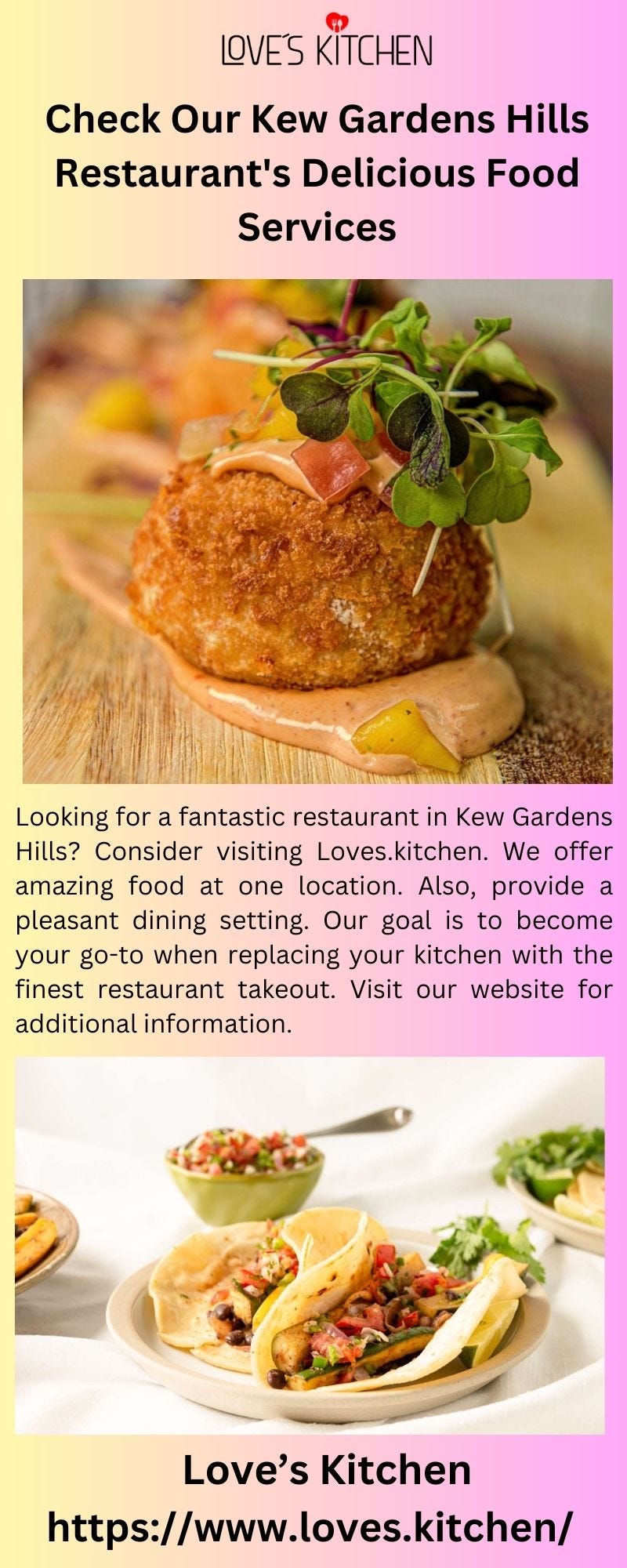 Check Our Kew Gardens Hills Restaurant’s Delicious Food Services