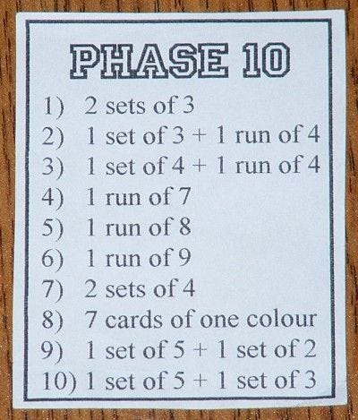 Critical Play of Phase 10. About Phase 10 | by Legend Brandenburg | Game  Design Fundamentals | Medium