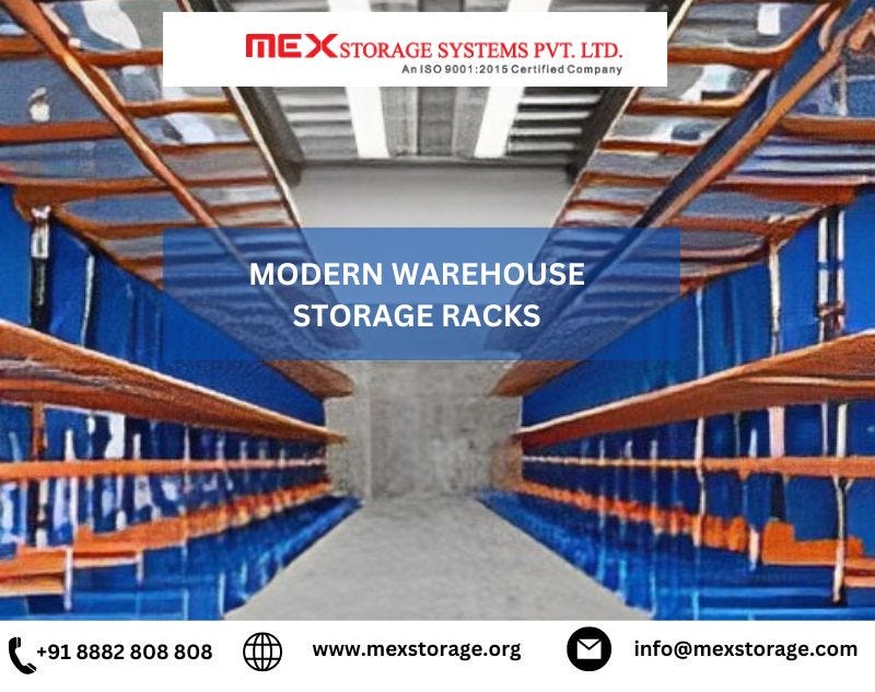 Modern Warehouse Storage Racks MEX Storage Systems Pvt. Ltd. Medium