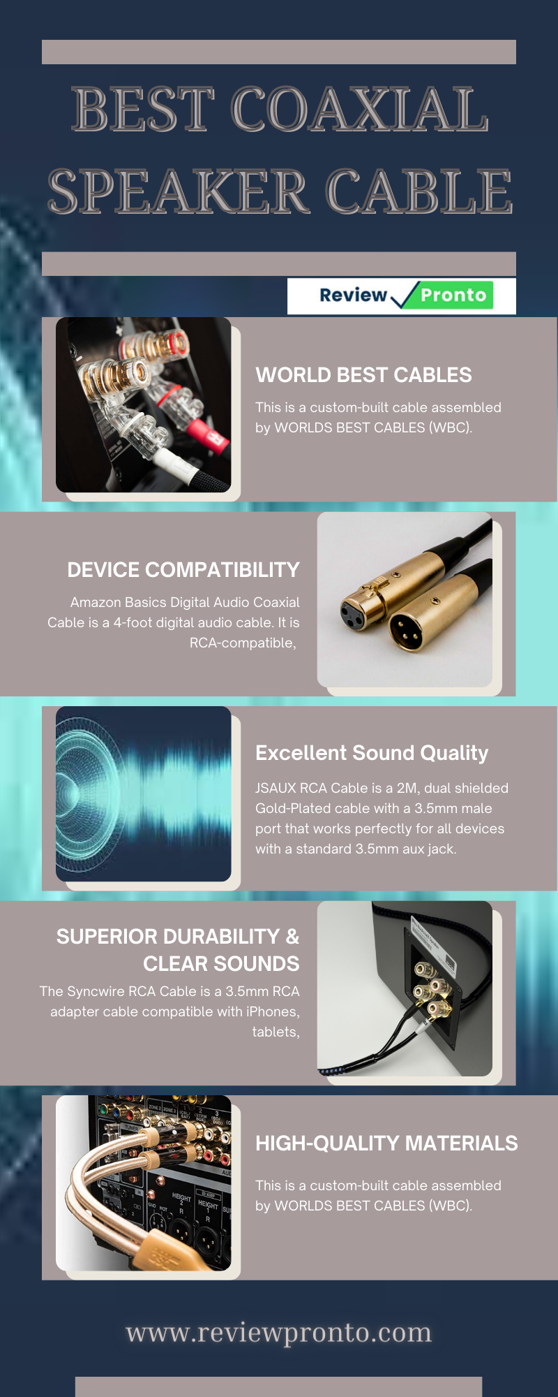 Get The Best Coaxial Speaker Cable Review Pronto Medium