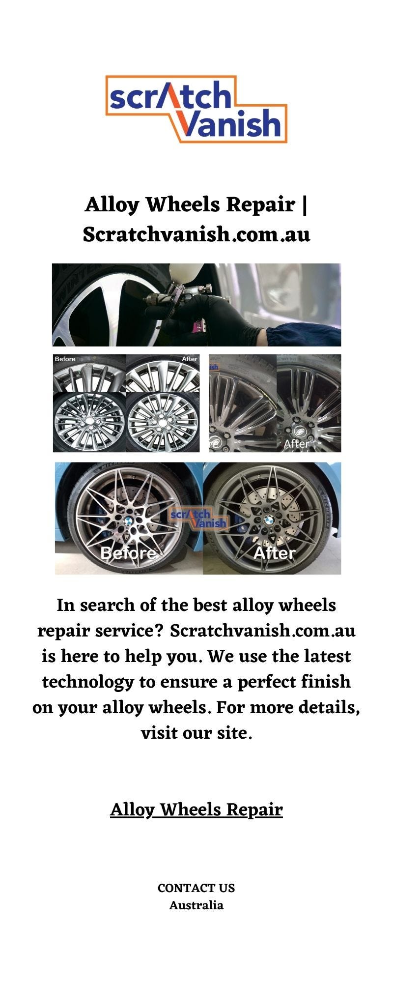 Alloy Wheels Repair Scratch Vanish Medium